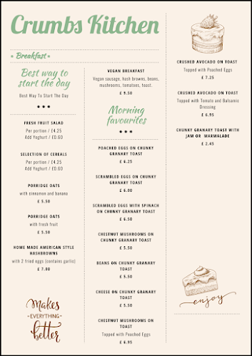 Crumbs Kitchen - Hospitality and gastronomy