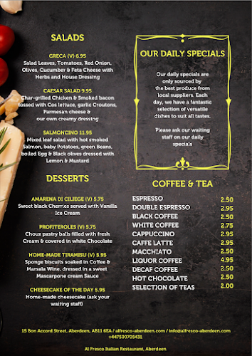 AL FRESCO Italian Restaurant Aberdeen - Aberdeen