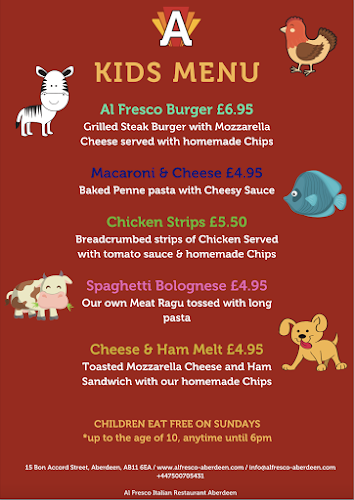 Opinii despre AL FRESCO Italian Restaurant Aberdeen în Aberdeen - Hospitality and gastronomy