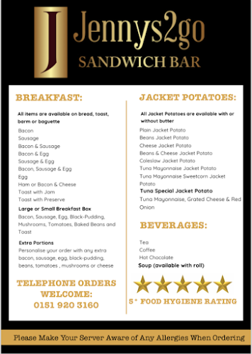 Opinii despre Jenny's 2 Go în Liverpool - Hospitality and gastronomy