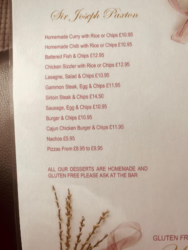 The Sir Joseph Paxton - Hospitality and gastronomy