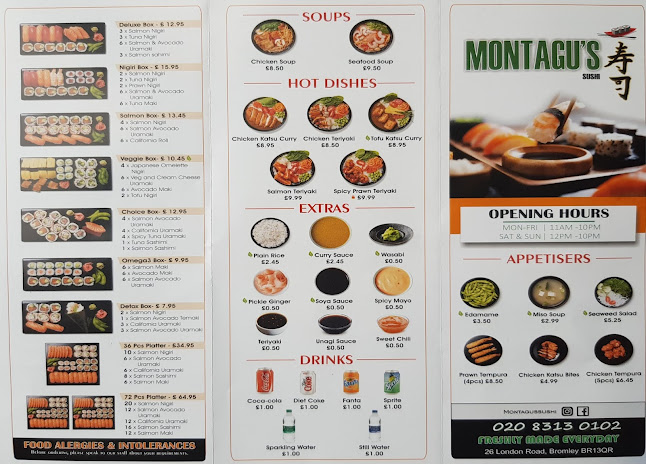 Opinii despre Montagu's Sushi în Bromley - Hospitality and gastronomy