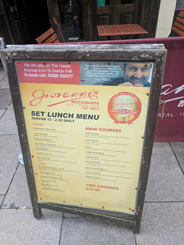 Opinii despre Giovanni's Restaurant în Cardiff - Hospitality and gastronomy