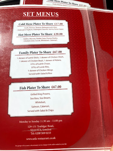 Sefa Restaurant - Hospitality and gastronomy