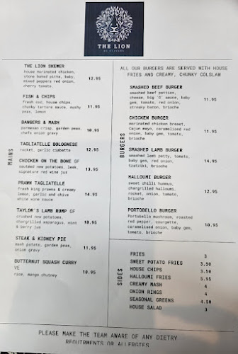 The Lion by Olivers - Hospitality and gastronomy