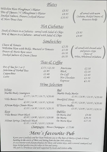 Opinii despre The Butt of Sherry în Warminster - Hospitality and gastronomy