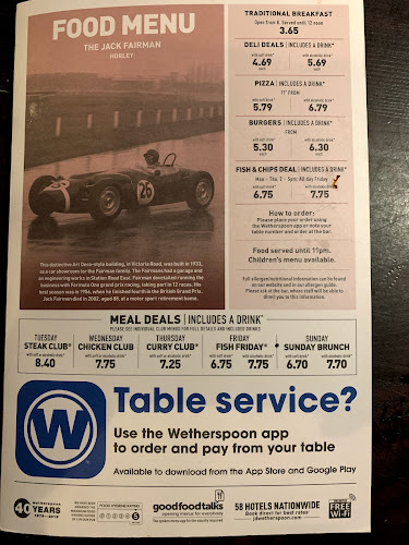 The Jack Fairman - JD Wetherspoon - Hospitality and gastronomy