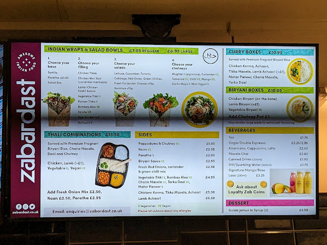 Opinii despre Zabardast The Indian Wrap Company, Bluewater în Greenhithe - Hospitality and gastronomy