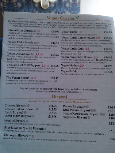 Opinii despre SHER-E-BANGLA în Montrose - Hospitality and gastronomy