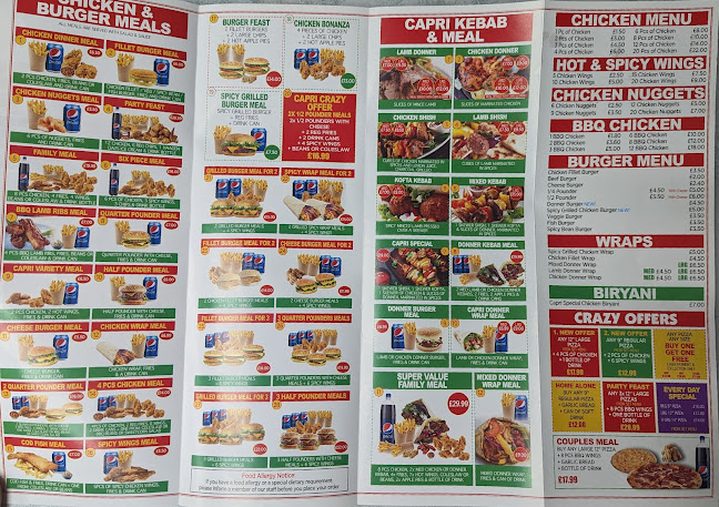 Capri Pizza Fried Chicken - Hospitality and gastronomy