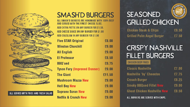 FiveStar burgers and shakes