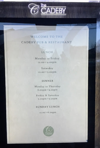 Comentarii opinii despre The Cadeby Pub & Restaurant