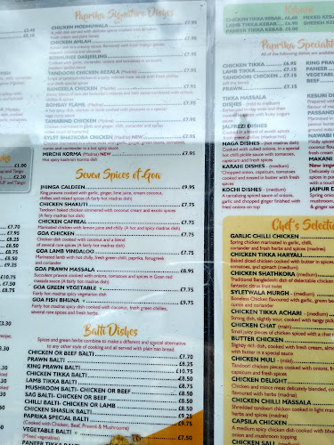 Comentarii opinii despre Paprika Indian Takeaway